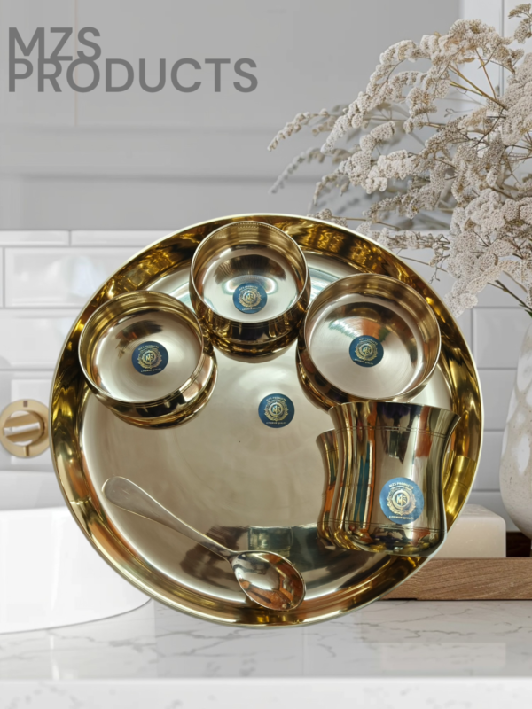 Kansa Thali  Curved Set