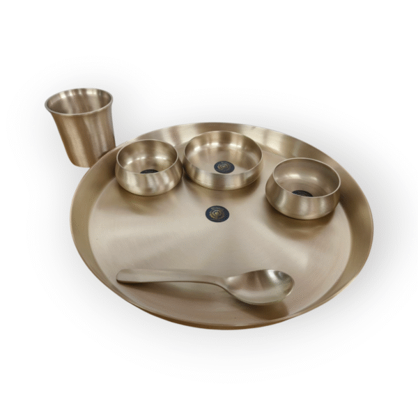 Kansa Apple Thali Set / Matt Finished - Image 2