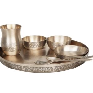 Kansa Etching Thali Set